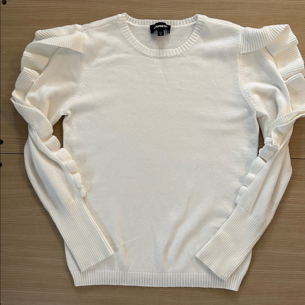 Express Ruffle Sweater XS - Picture 9 of 12